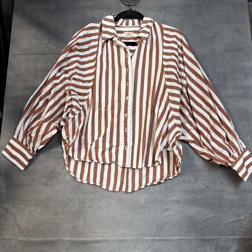 Boyfriend Batwing Buttondown Blouse by Pilcro Small